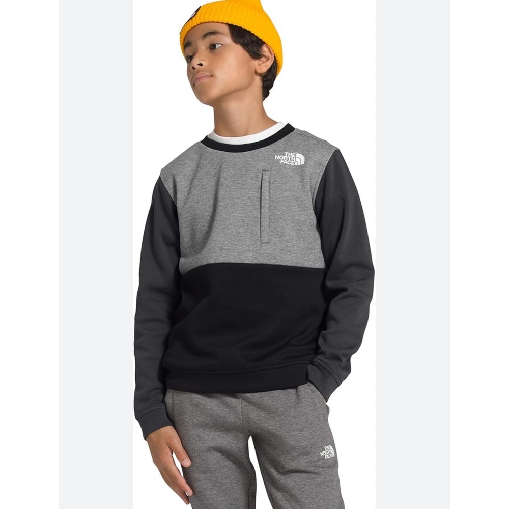 The North Face Kids Boy's Slacker Crew
Neck Size XL (18-20)‎ Gray Black